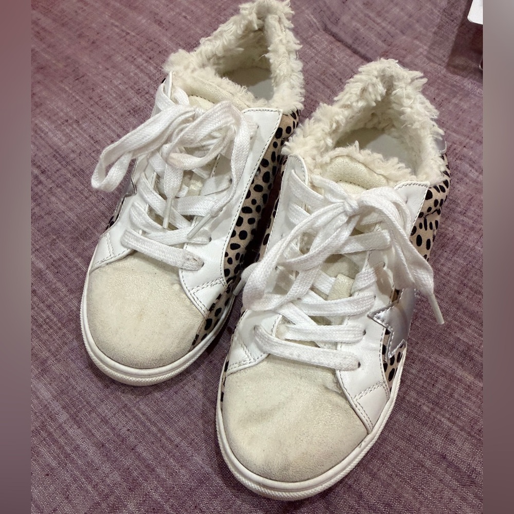 Stylish White and Black Kids Shoes